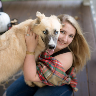 A Day Filled with Puppy Kisses + Blanket Scarves!